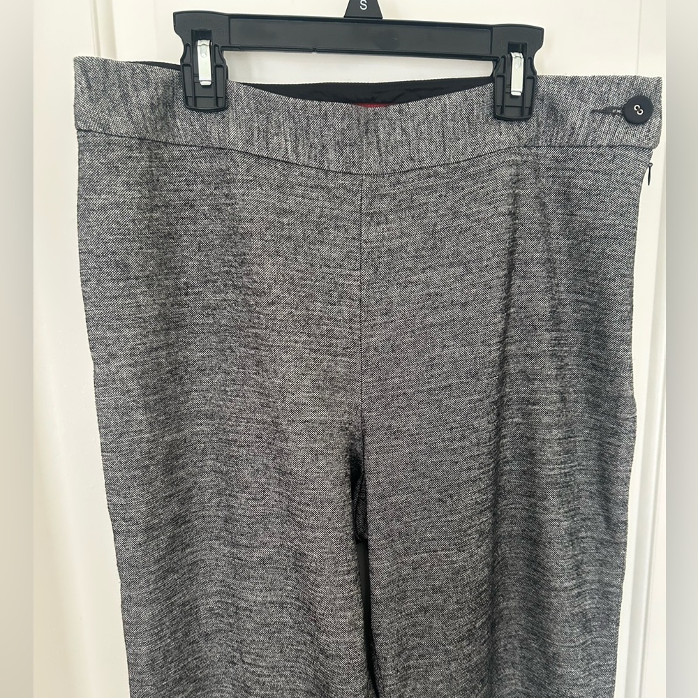 Ryan Roberts Women’s Gray Trousers Wool/Cotton W/ Side Zip & Button Size 12 - Picture 5 of 5